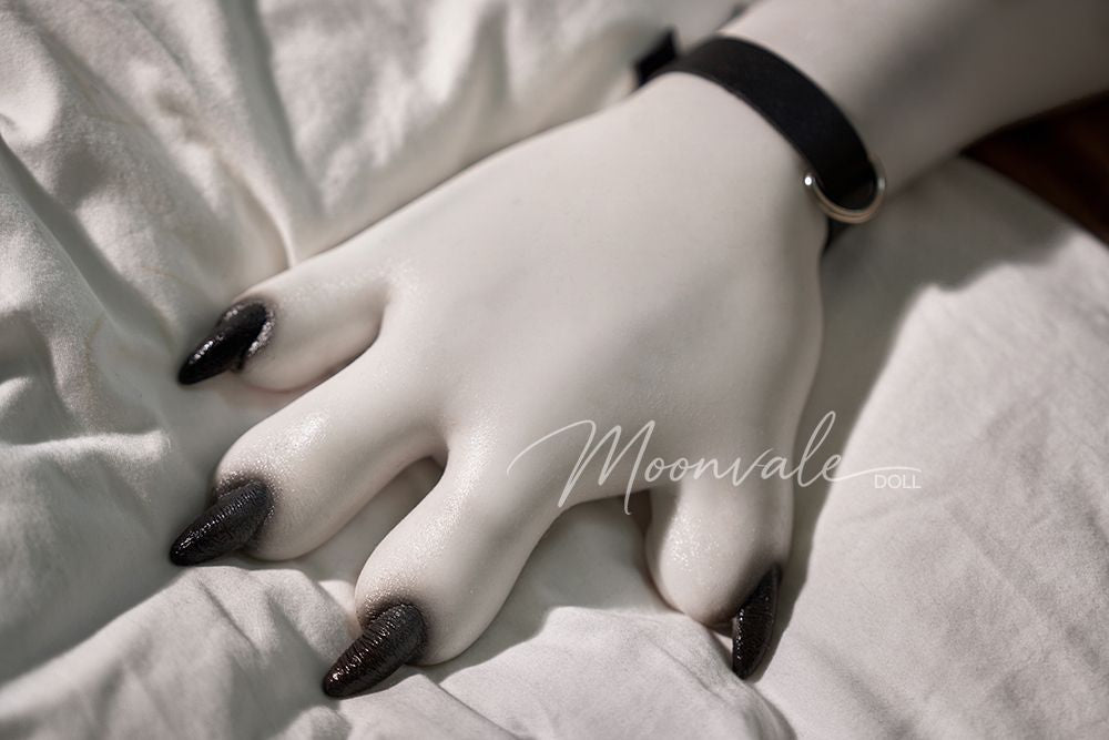 Moonvale Doll | 155cm ( 5.09’ ) - Full Silicone - Sultry Lovely Punk Anime-style White Leopard Furry Realistic Small Breasts Sex Doll - Lyora