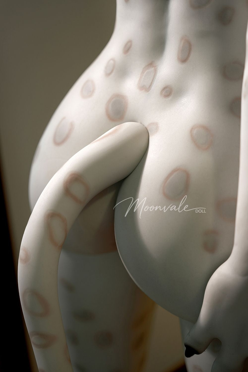 Moonvale Doll | 155cm ( 5.09’ ) - Full Silicone - Sultry Lovely Punk Anime-style White Leopard Furry Realistic Small Breasts Sex Doll - Lyora