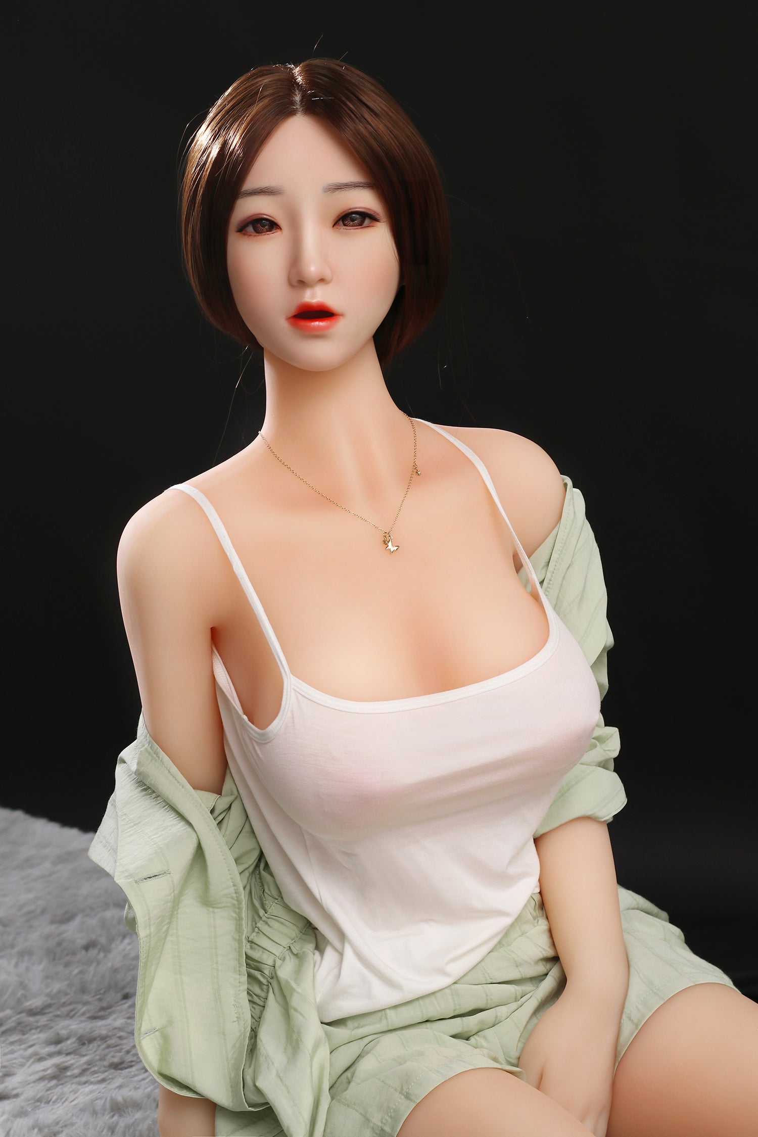 Serena - 5ft2in (158cm) Korean Realistic Lady TPE Sex Doll with Silicone Head - Dollepoch