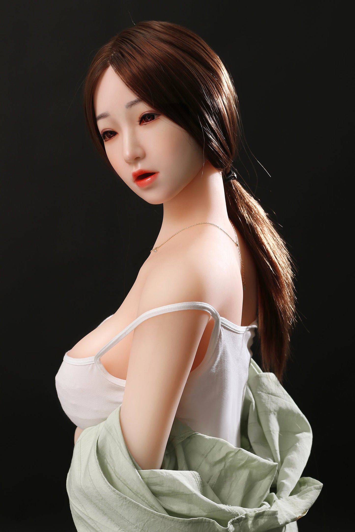 Serena - 5ft2in (158cm) Korean Realistic Lady TPE Sex Doll with Silicone Head - Dollepoch