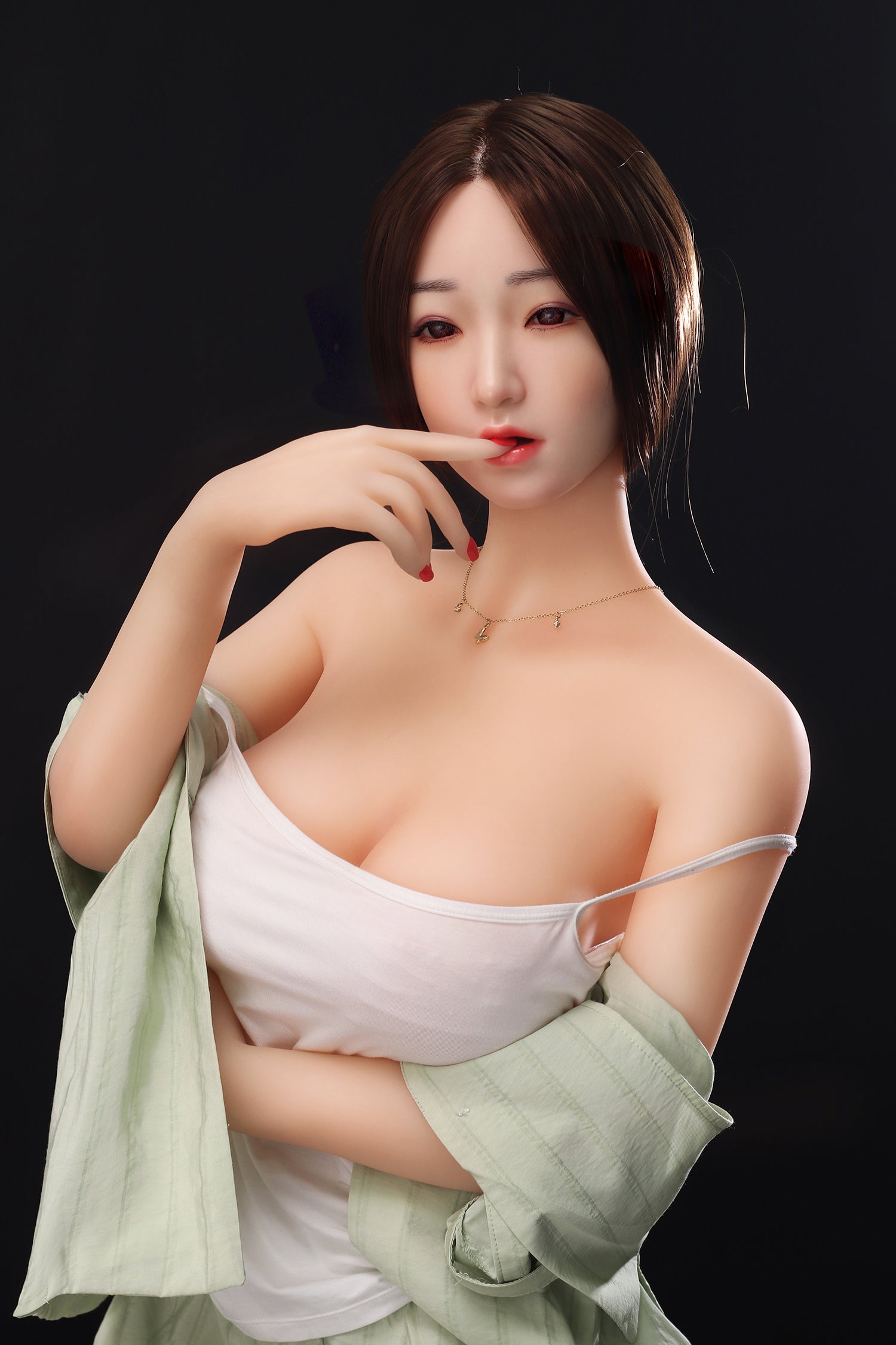 Serena - 5ft2in (158cm) Korean Realistic Lady TPE Sex Doll with Silicone Head - Dollepoch