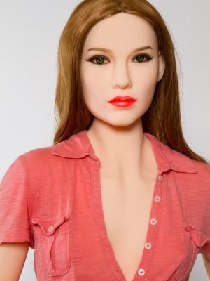 160cm (5ft 3in) Flat Chested Sex Doll with Blond Hair Love Doll