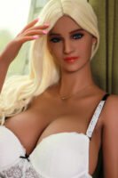 170cm (5ft 6.9in) Hyper Realistic Big Boobs Sex Doll with Blonde Hair Love Doll