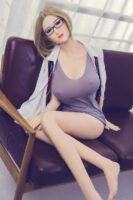 168cm (5ft 6.1in) Big Boobs Love Doll with Glasses Sex Doll