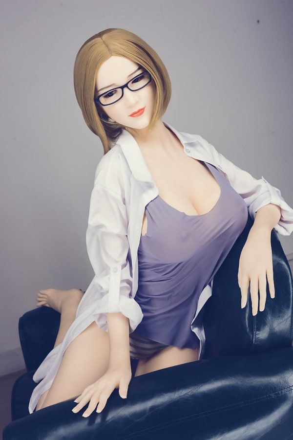 168cm (5ft 6.1in) Big Boobs Love Doll with Glasses Sex Doll