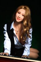 168cm (5ft 6.1in) Smile Face Asian Doll with Blond Hair Sex Doll