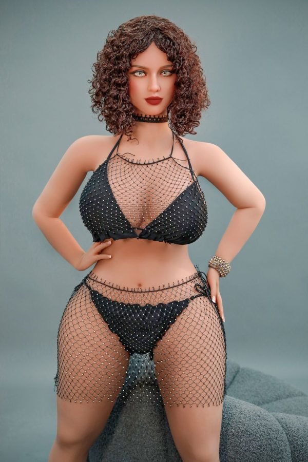 162cm (5ft 3.8in) Chubby Curly Hair Cute Lady Lifelike Love Doll